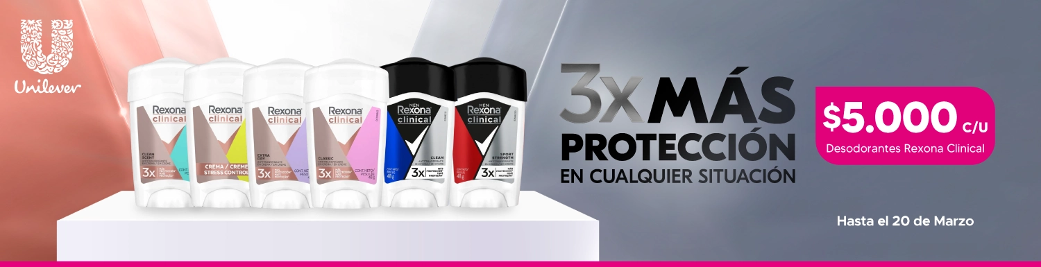 Desodorantes Rexona Clinical en Maicao