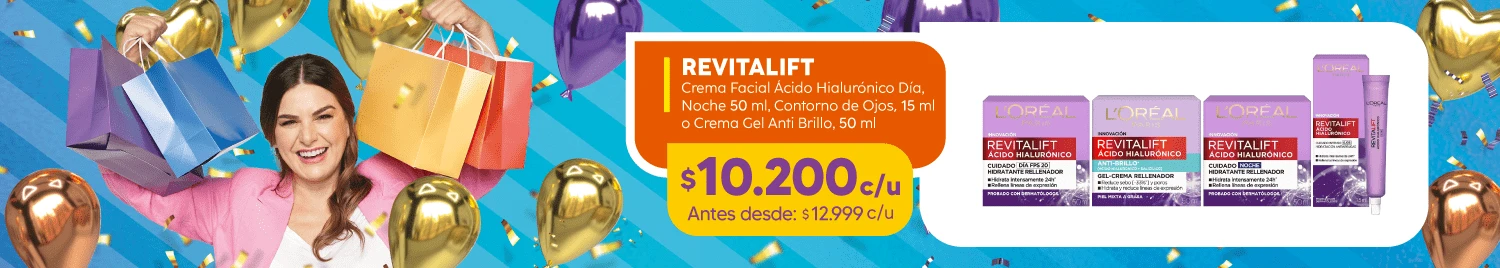 Revitalift Aniversario en tiendas Maicao Chile