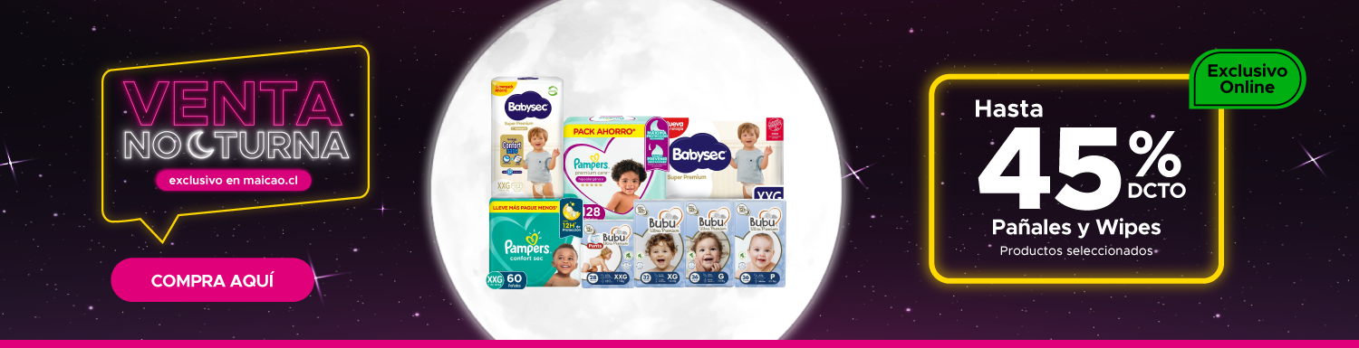 Venta Nocturna Pañales y Wipes en Maicao