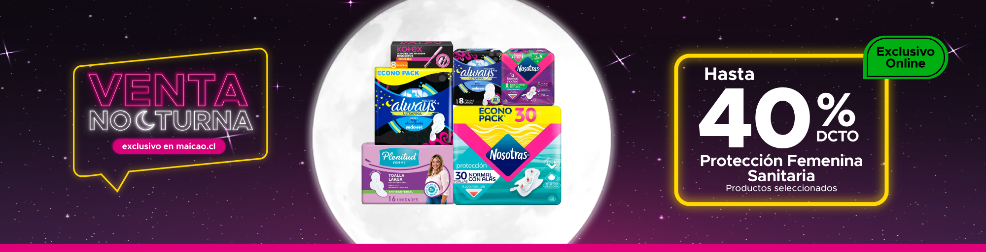 Venta Nocturna Protección Femenina en Maicao