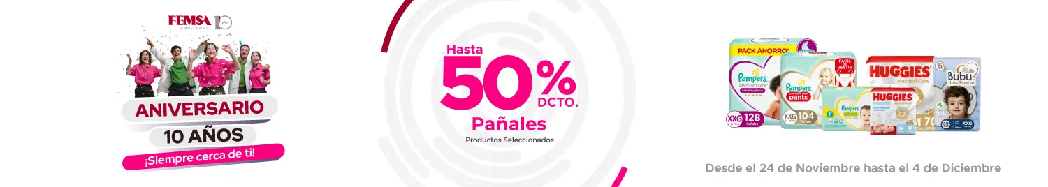 Pañales en Aniversario Femsa Maicao Chile