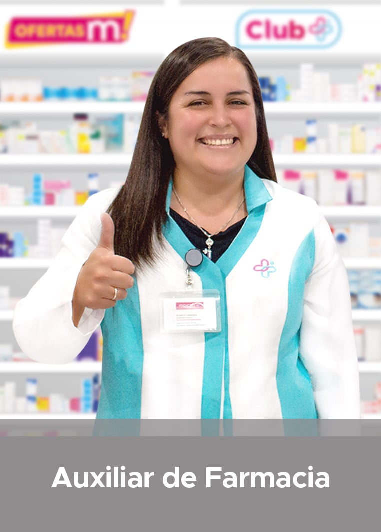 Trabaja como Auxiliar de Farmacia