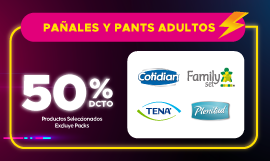 Oferta Flash Pañales y Pants Adulto en Cyber Ofertas