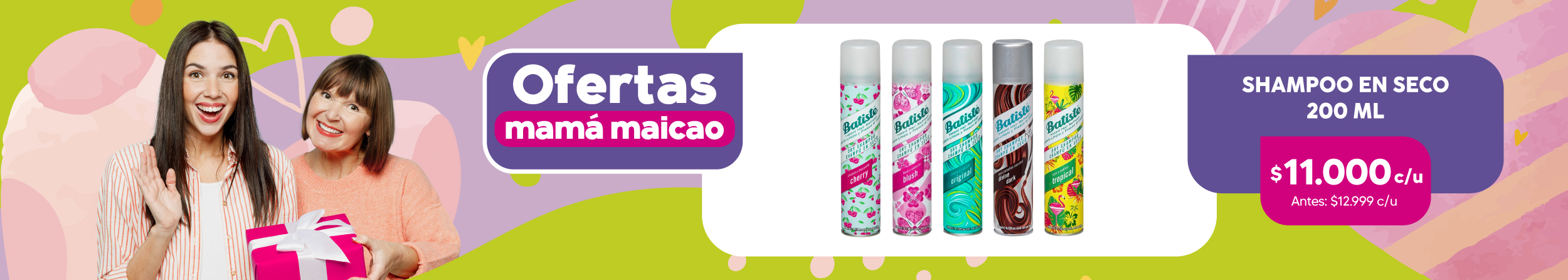 Batiste en tiendas Maicao Chile