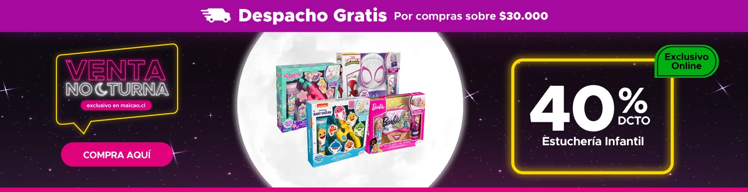 Venta Nocturna Estuchería Infantil en Maicao
