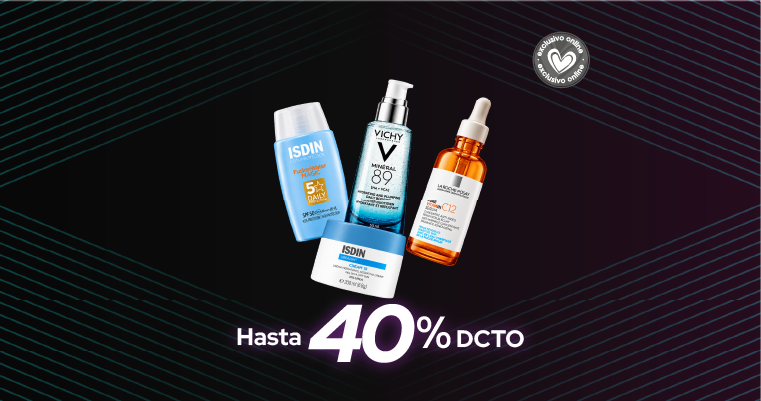Dermocosmética para el cuidado de la piel con hasta 40% descuento Cyber