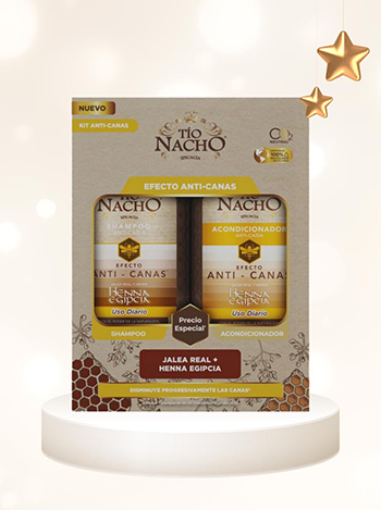 Anti-Canas Henna Egipcia Shampoo 450 ml + Acondicionador 450 ml