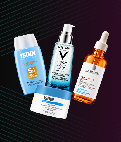 Productos dermocosméticos seleccionados con hasta 40% descuento Cyber