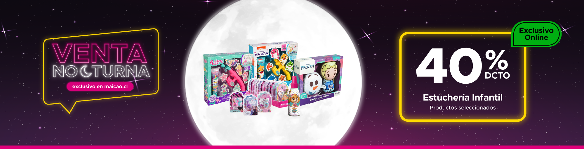 Venta Nocturna Estuchería Infantil en Maicao