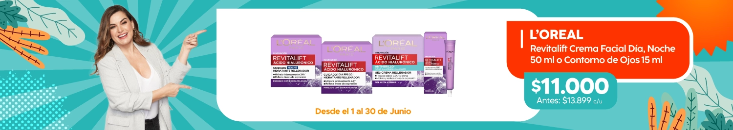 Loreal Revitalift en tiendas Maicao Chile