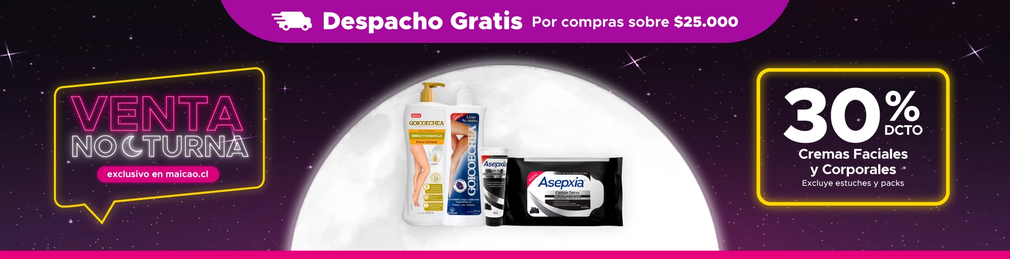 Venta Nocturna Cuidado Piel en Maicao