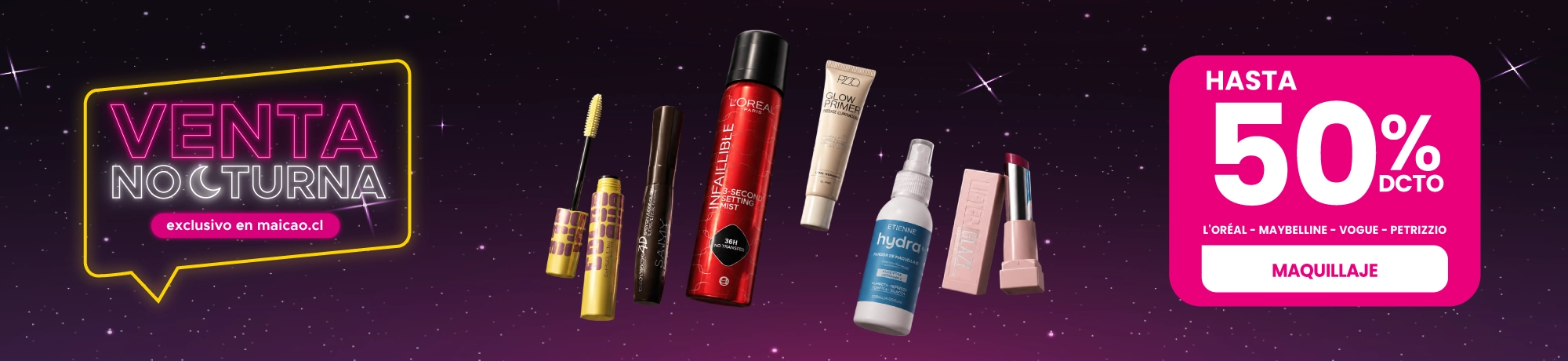 Venta Nocturna Maquillaje en Maicao