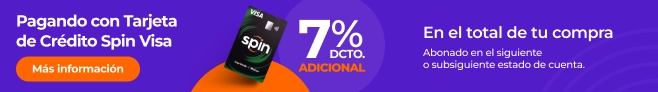 7% de Cashback con tu tarjeta Spin