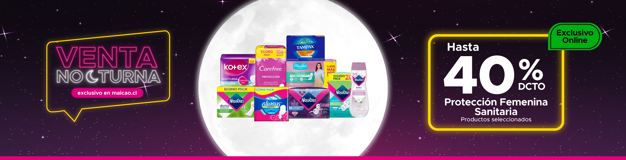 Venta Nocturna Protección Femenina en Maicao