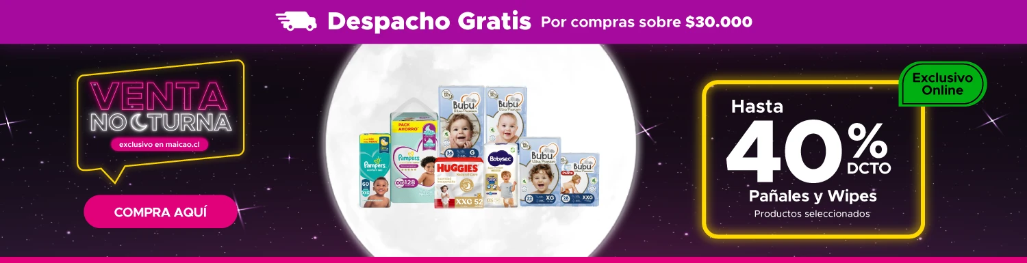Venta Nocturna Pañales y Wipes en Maicao