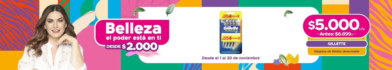 Especial Afeitado Gillette en tiendas Maicao Chile