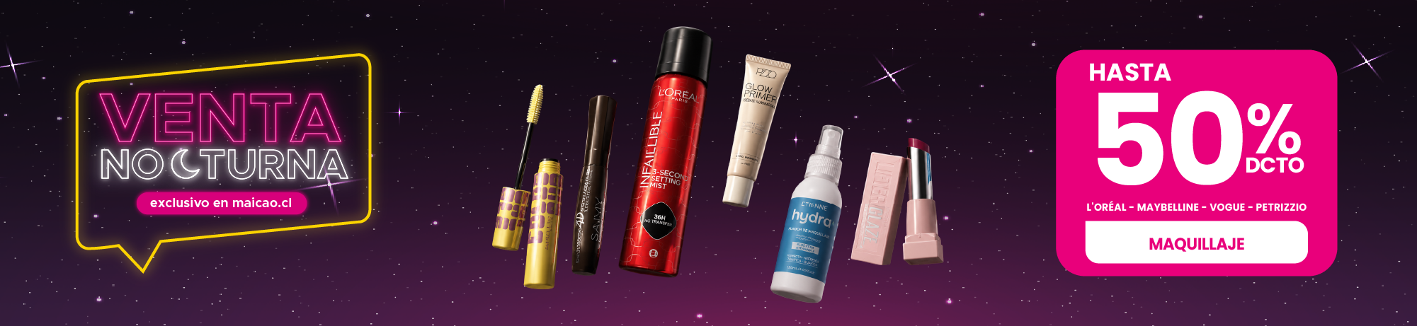 Venta Nocturna Maquillaje en Maicao