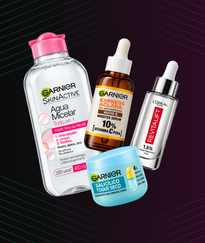 Cuidado facial L'Oréal y Garnier Skin Active con hasta 60% descuento