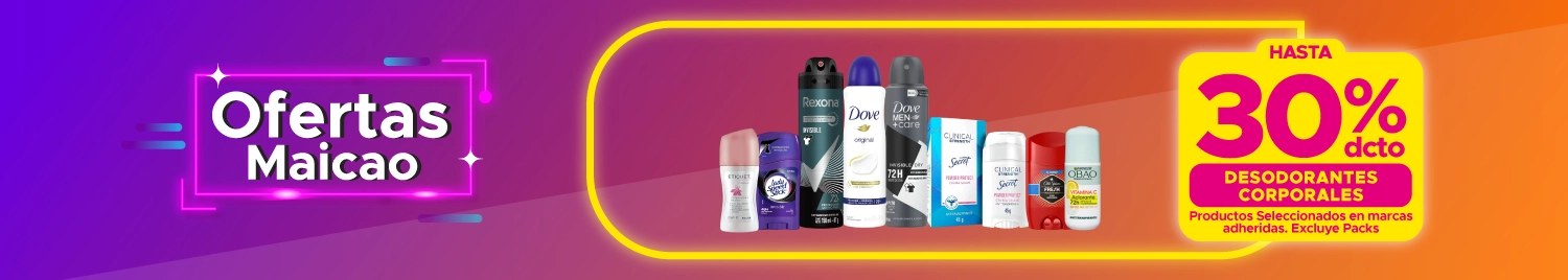 Precyber Dato Ofertas Desodorantes en tiendas Maicao Chile