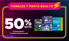 Oferta Flash Pañales y Pants Adulto en Cyber Ofertas