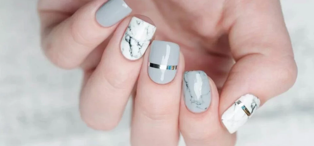 Diseño de uñas marmoleado Diseño de uñas marmoleado