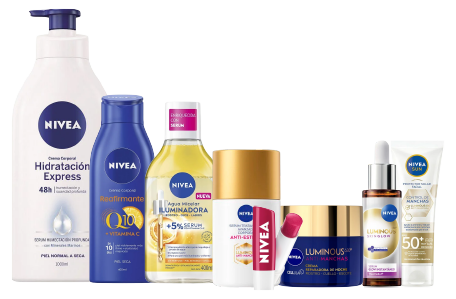 Productos de Higiene Cuidado Facial y Corporal Nivea