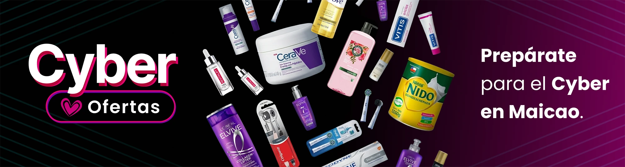 Cyber Maicao con ofertas en maquillaje, skincare, cuidado personal y belleza
