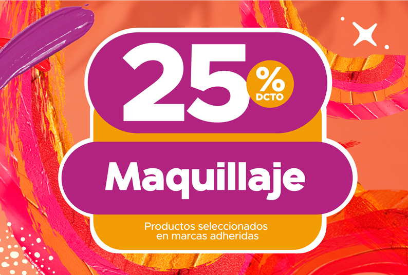 Maquillaje hasta 25% descuento