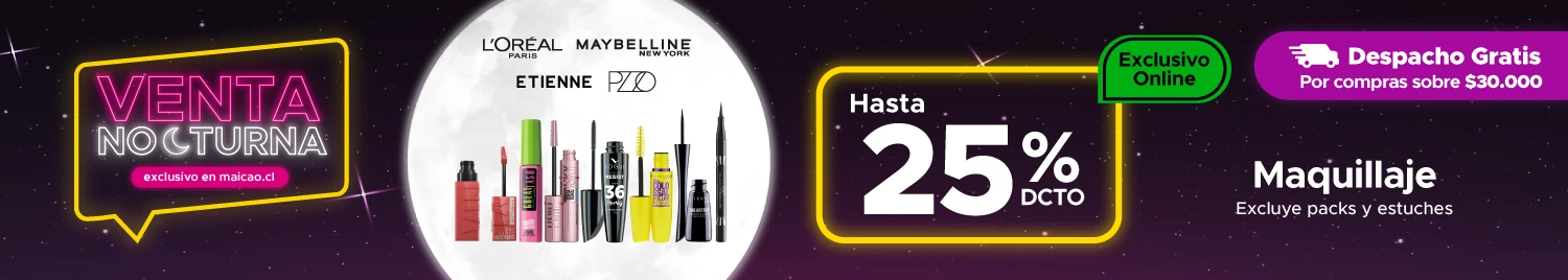 Venta nocturna en tiendas Maicao Chile