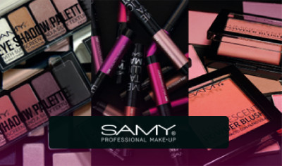 Samy en marcas de belleza y maquillaje