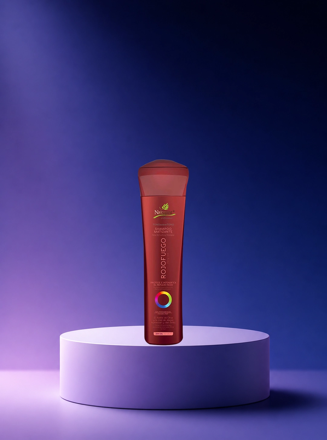 Shampoo Matizante Rojo Fuego Tono Sobre Tono Sin sal 300mL