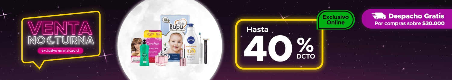 Venta Nocturna exclusivo en Maicao.cl