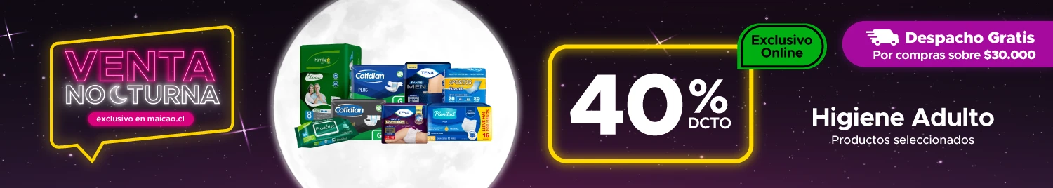 Venta nocturna Higiene Adulto en tiendas Maicao Chile