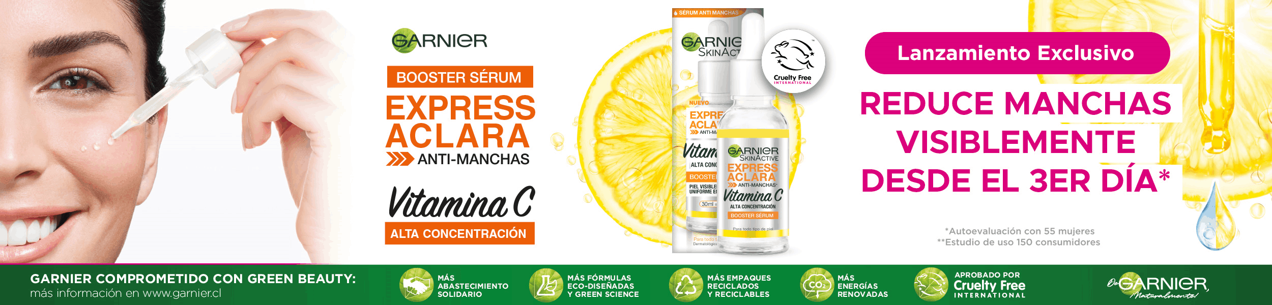 Express aclara antimanchas Garnier en Maicao