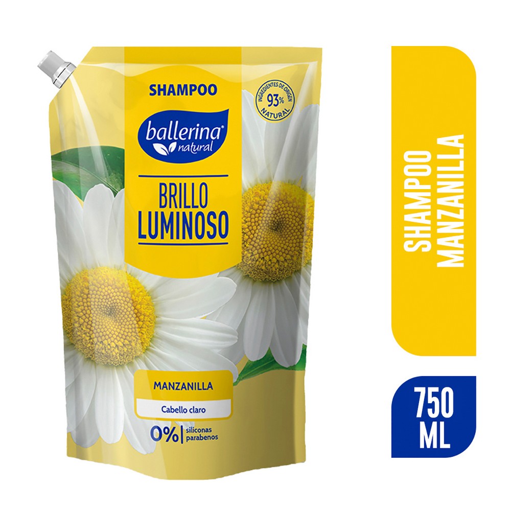 Shampoo de manzanilla para cabello claro y luminoso Maicao