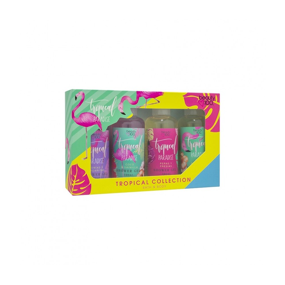 Pack de 4 Tropical Shower Gel 100 mL