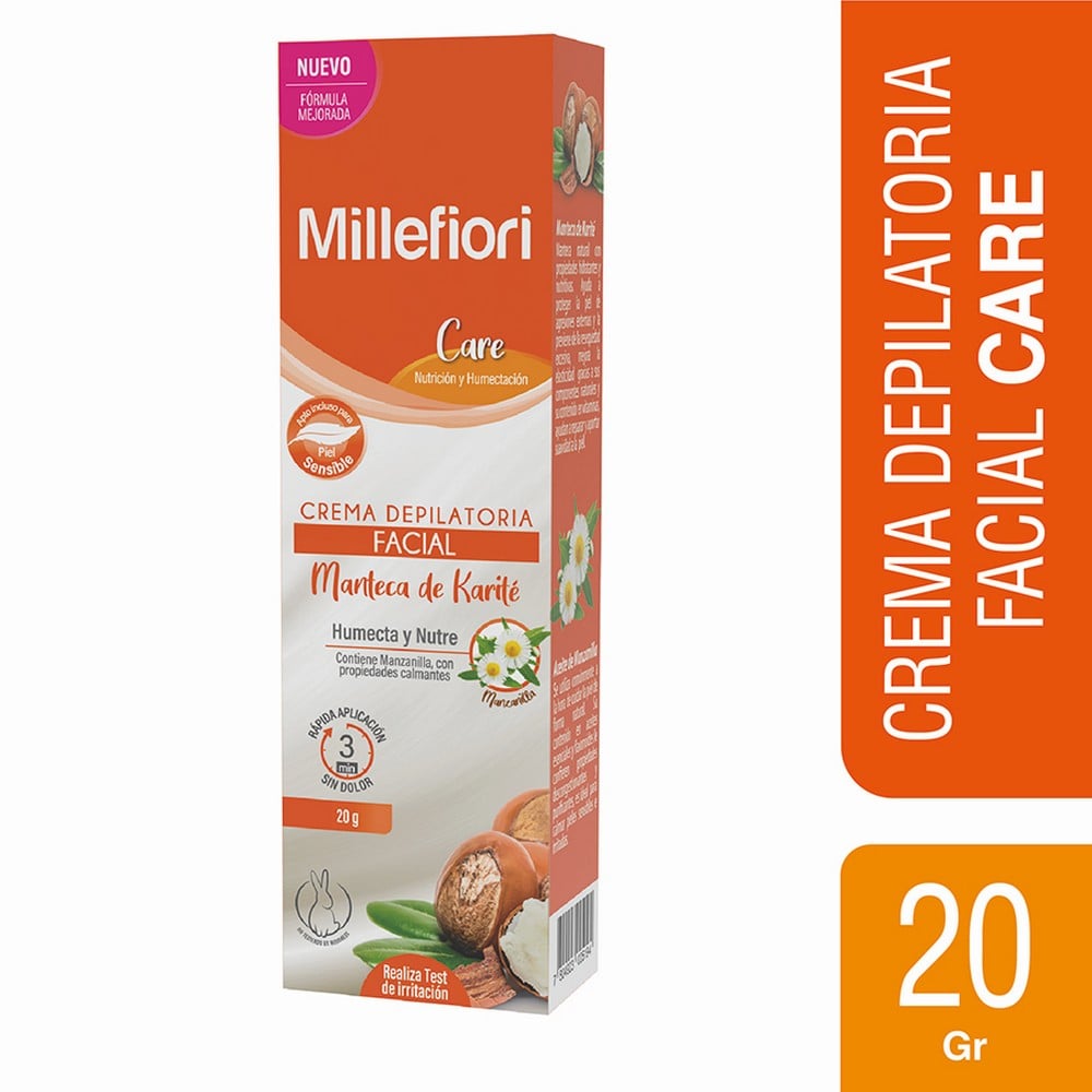 Care Crema Depilatoria Facial Manteca de Karité 20 grs