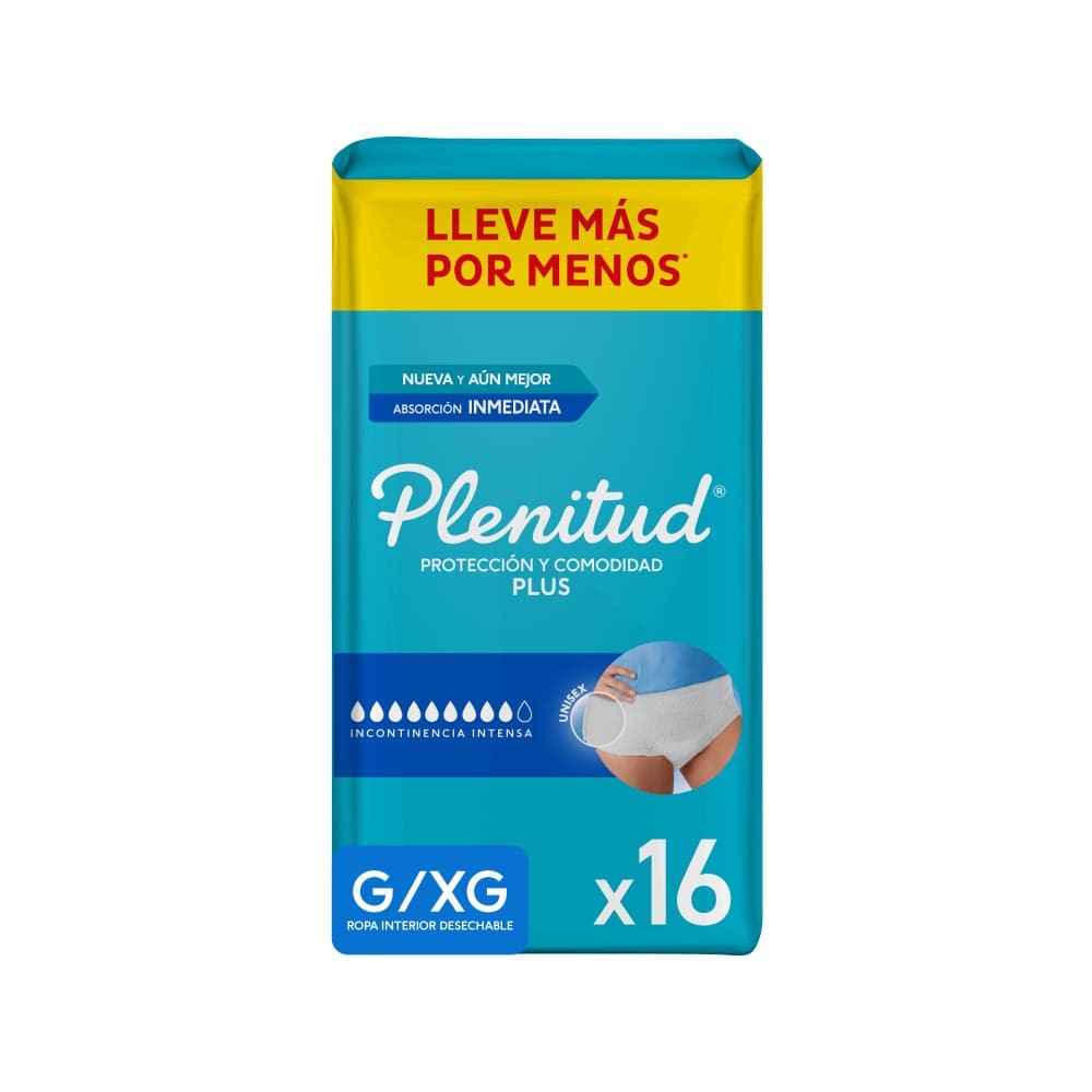 PAÑALES PLENITUD PROTECT ADULTO MED. - Farmacia Pasteur