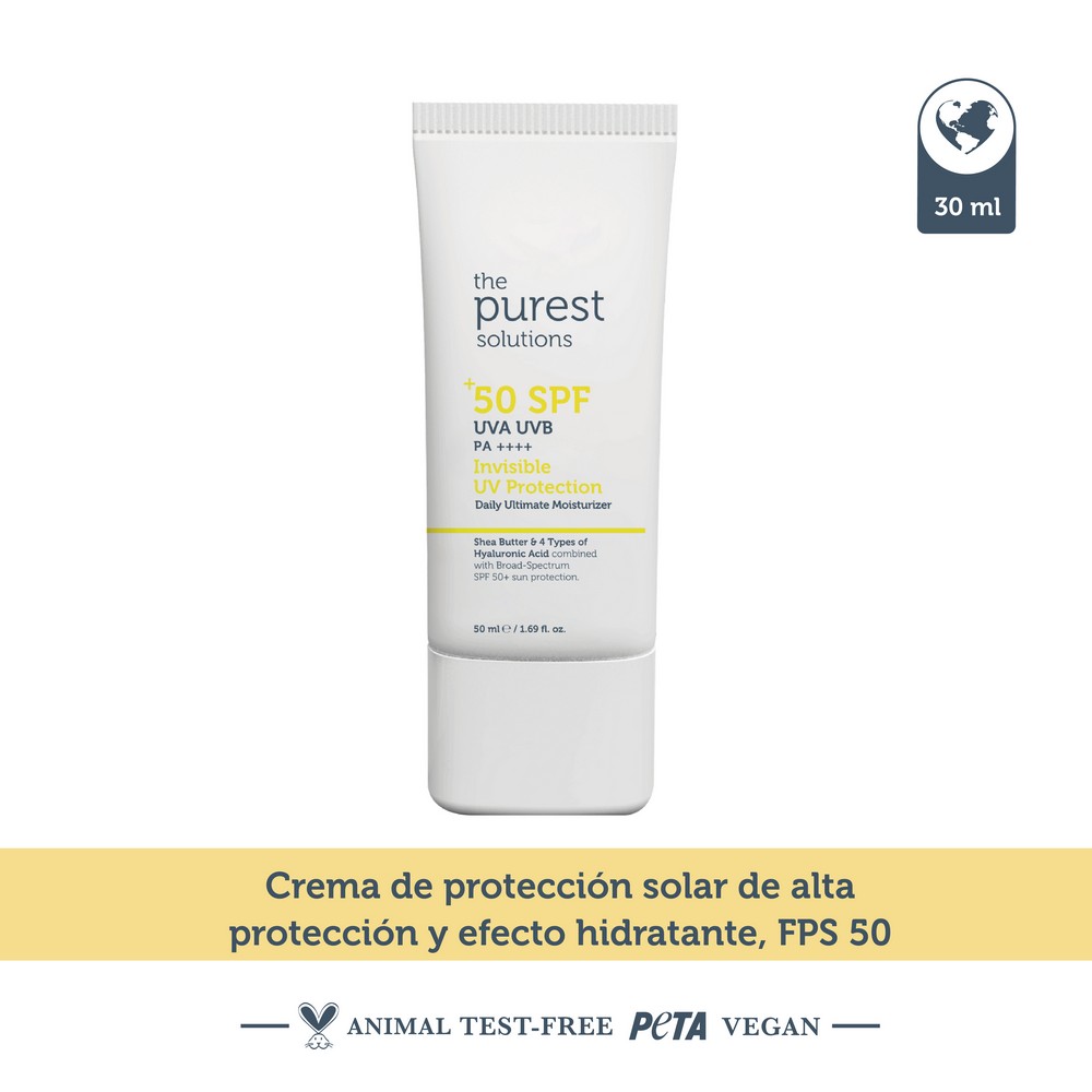 Crema Facial Hidratante De Dia Protección Invisible UV SPF50+ 50 ml